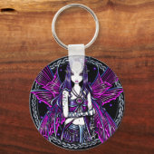 ゾーエピンクムーン&スターズフェアリーキーチェーン キーホルダー (正面)