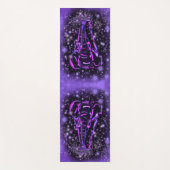 ゾーズヨガマット歩くアットパープルスターリーニッシュ ヨガマット (正面)