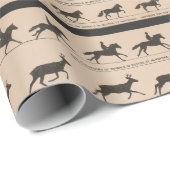 ゾートロープアンティーク動物アニメーションイラストレーション ラッピングペーパー (ロールコーナー)