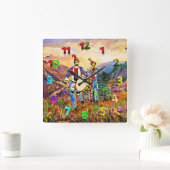 ゾーナダヴォーラアクリル壁時計 スクエア壁時計 (ホーム)