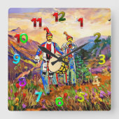 ゾーナダヴォーラアクリル壁時計 スクエア壁時計 (正面)