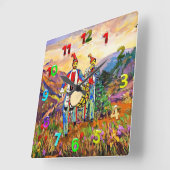 ゾーナダヴォーラアクリル壁時計 スクエア壁時計 (傾斜)