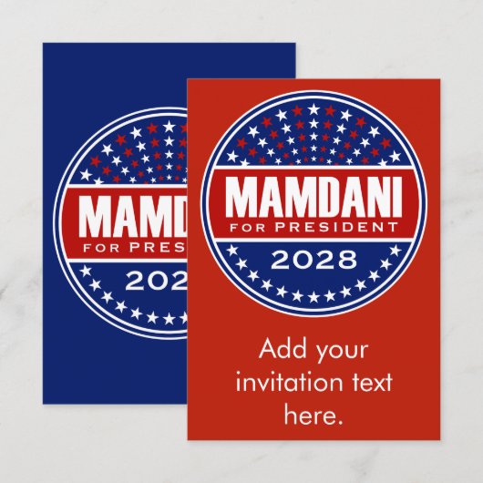 ゾーハン・マムダミ大統領2028 (正面/裏面)