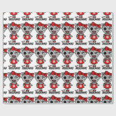 ゾービーのギフトラップで結婚の不気味なブライドメイド ラッピングペーパー (フラット)