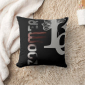 ゾーマー枕抽象芸術インテリアデコーブラックパウダー クッション (ブランケット)