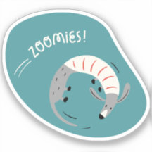 ゾーミーかわいい図解入りの、写真付きのソーセージ犬ターコイズ