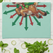 「ゾーミー・タイムだ！クリスマストナカイ キッチンタオル (折り畳み)