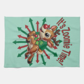 「ゾーミー・タイムだ！クリスマストナカイ キッチンタオル (横)