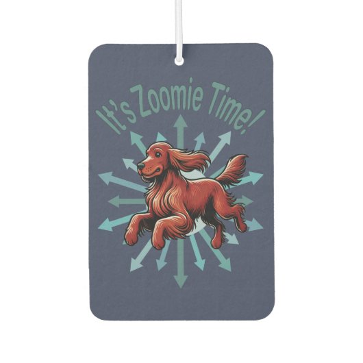 ゾーミー・タイム・アイリッシュ・セッター カーエアーフレッシュナー (正面)