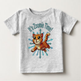 ゾーミー・タイム・オレンジタビー・キャット ベビーTシャツ