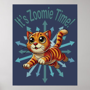 ゾーミー・タイム・オレンジタビー・キャット ポスター