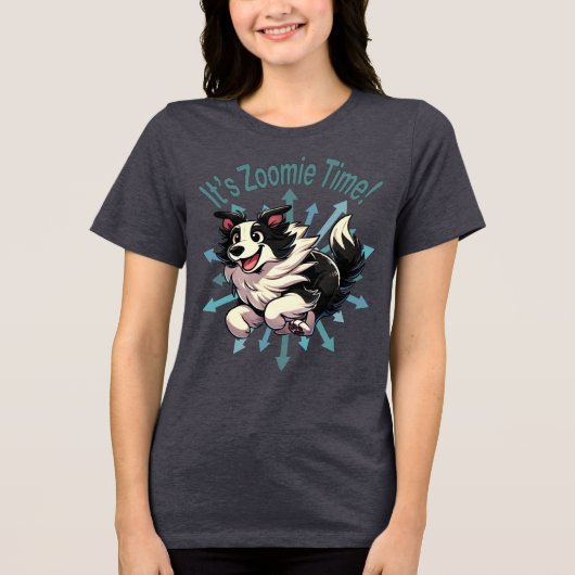 ゾーミー・タイム・コリー縁どだ トライブレンドＴシャツ (正面)