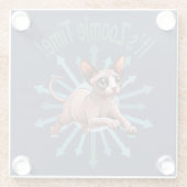 ゾーミー・タイム・スフィンクス・キャット ガラスコースター (裏面)