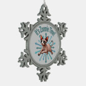 ゾーミー・タイム・スフィンクス・キャット スノーフレークピューターオーナメント (左)