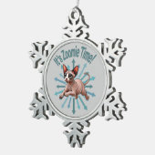 ゾーミー・タイム・スフィンクス・キャット スノーフレークピューターオーナメント (右)