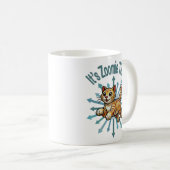 ゾーミー・タイム・タイガー・キャット コーヒーマグカップ (正面右)
