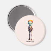 ゾームビパーソナライズされたハロウィーン マグネット (正面/裏面)