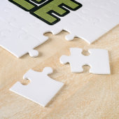 ゾームビーおもしろいゾンビビーカートゥーンデザイン ジグソーパズル (側面)