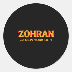 ゾーラン・マムダニ NYC市長 Funny Cool トレンディー Pro ラウンドシール