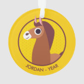 ゾーラ馬 オーナメント (裏面)