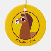 ゾーラ馬 セラミックオーナメント (正面)