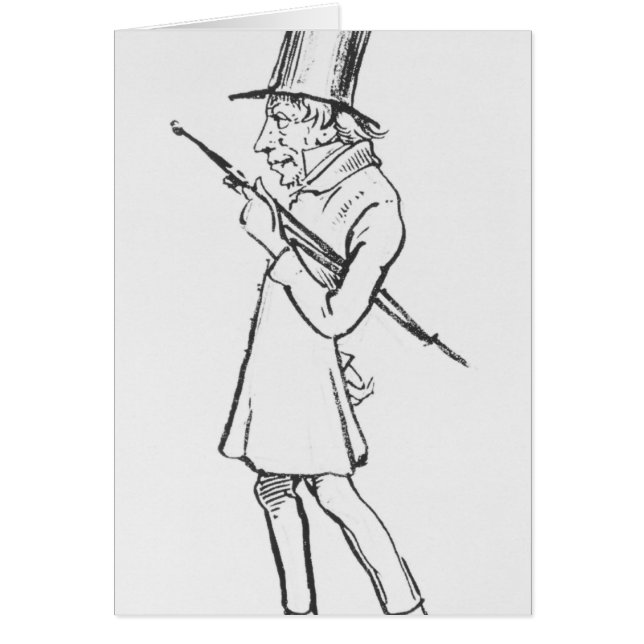 ゾーレンAabye Kierkegaardの風刺漫画 (正面)