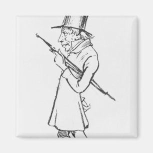 ゾーレンAabye Kierkegaardの風刺漫画 マグネット
