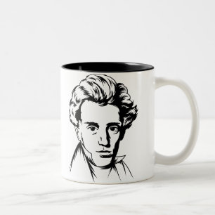 ゾーレンKierkegaardの哲学のexistentialistのportra ツートーンマグカップ