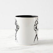 ゾーレンKierkegaardの哲学のexistentialistのportra ツートーンマグカップ (中央)