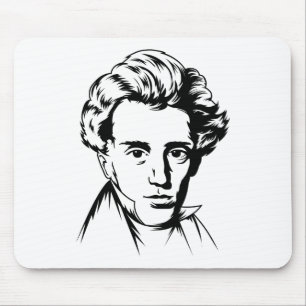 ゾーレンKierkegaardの哲学のexistentialistのportra マウスパッド