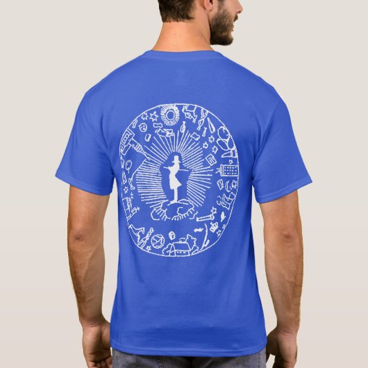 "ゾーレンKIERKEGAARD" (両面) Tシャツ (裏面)