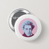 ゾーレンKierkegaard 缶バッジ (正面&裏面)