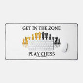 ゾーンに入るチェスの遊アドバイスチェスセットのピース デスクマット (キーボード&マウス)