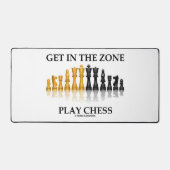 ゾーンに入るチェスの遊アドバイスチェスセットのピース デスクマット (正面)