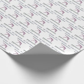 ゾーンバランスビーム体操の体操選手 ラッピングペーパー (角)