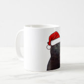 ゾーン化された猫のクリスマス コーヒーマグカップ (正面左)
