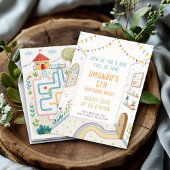 ゾー遊ン迷路誕生日 招待状