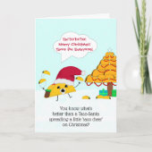 タおもしろいコサンタクリスマスカード カード (正面)
