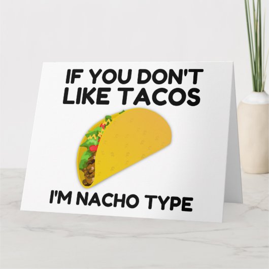 タもしコが嫌いなのナチョタイプ サンキューカード (正面)