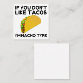 タもしコが嫌いなのナチョタイプ スクエア名刺 (正面/裏面)