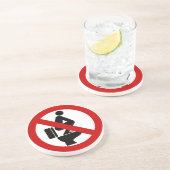 タイおもしろいの看板に足⚠なし⚠ コースター (側面)