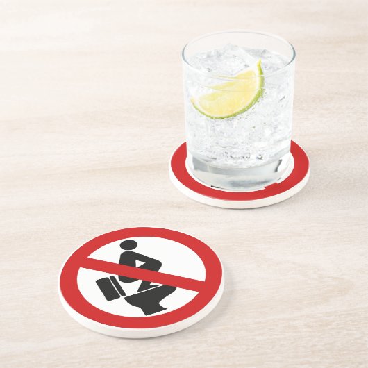 タイおもしろいの看板に足⚠なし⚠ コースター (側面)