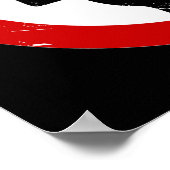 タイおもしろいの看板に足⚠なし⚠ ポスター (角)