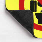 タイおもしろいの看板に足⚠なし⚠ マウスパッド (コーナー)