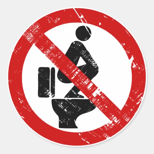 タイおもしろいの看板に足⚠なし⚠ ラウンドシール (正面)