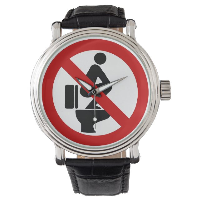 タイおもしろいの看板に足⚠なし⚠ 腕時計 (正面)