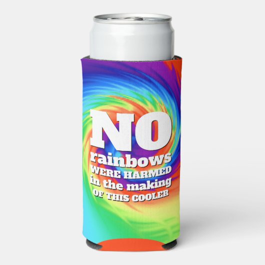 タイおもしろいダイの虹が傷つけられなかった… スリム缶クーラー (Seltzer裏面)