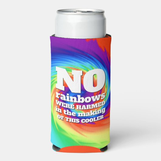 タイおもしろいダイの虹が傷つけられなかった… スリム缶クーラー (Seltzer正面)