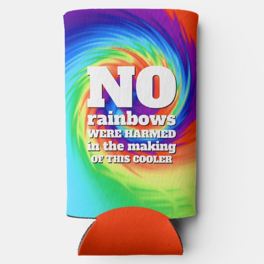 タイおもしろいダイの虹が傷つけられなかった… スリム缶クーラー (裏面)