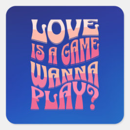 タイおもしろいプグラフバレンタイン スクエアシール